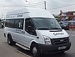 Бесплатный автобус Genser в пункт аренды автомобилей АрендаАвто-пшн на Новорязанском шоссе